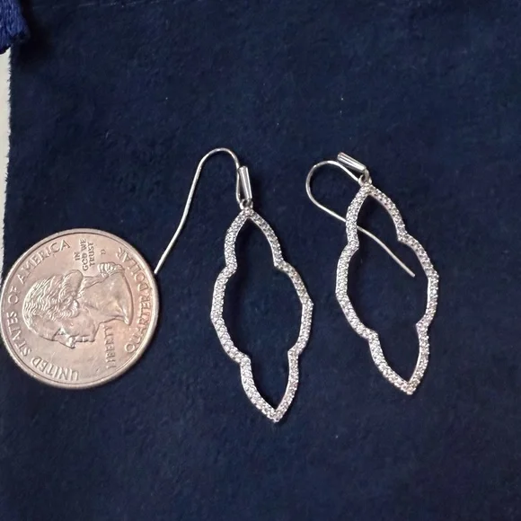 Silver Dangle Kendra Scott Earrings - Picture 2 of 2